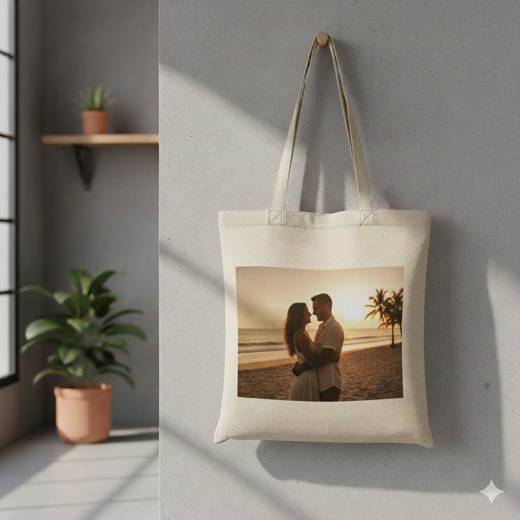 Fotoğraf Baskılı Bez Çanta